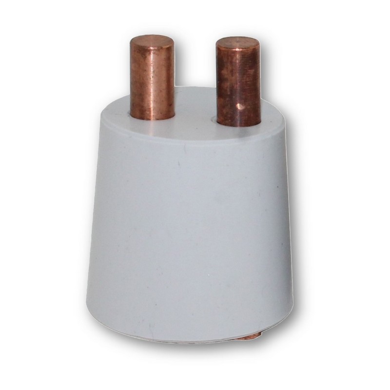 Bouchon avec 2 électrodes Cuivre / Cap with 2 Copper electrodes