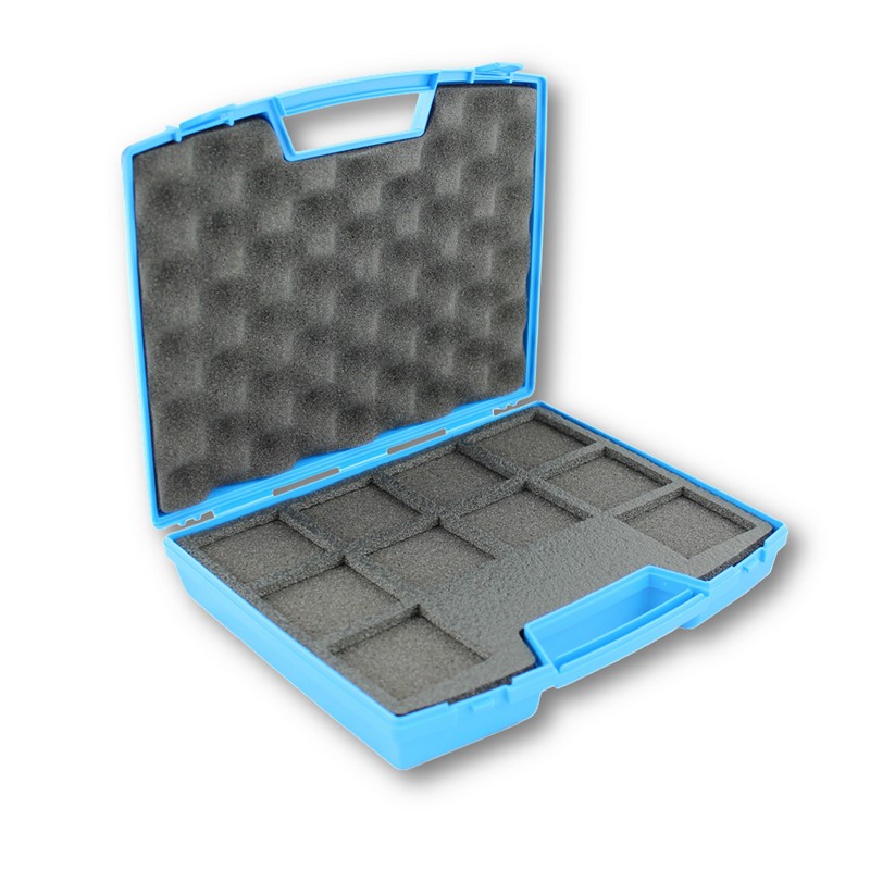 Valisette bleue pour 10 diapos / Blue suitcase for 10 slides