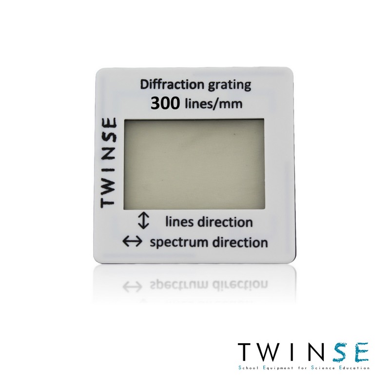 Réseau diffraction 300 traits / Diffraction grating 300 lines