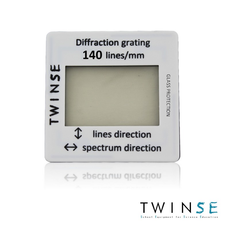 Réseau diffraction verre 140 traits / Diffraction glass grating 140 lines