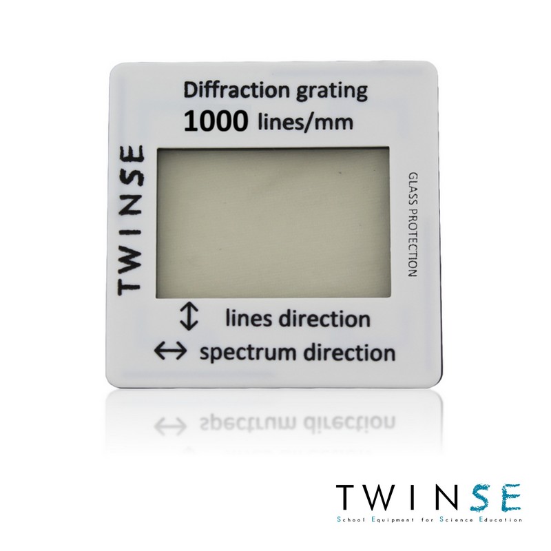Réseau diffraction verre 1000 traits / Diffraction glass grating 1000 lines