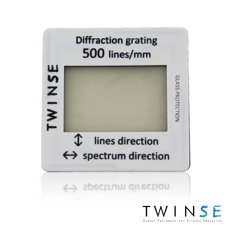 Réseau diffraction verre 500 traits / Diffraction glass grating 500 lines
