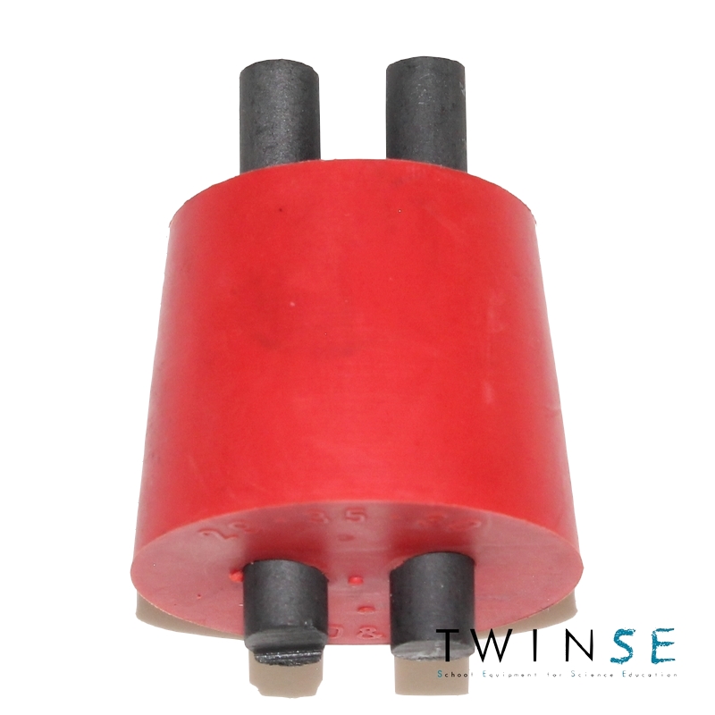 bouchon avec 2 électrodes carbone / Cap with 2 Carbon electrodes