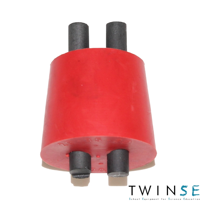 bouchon avec 2 électrodes carbone / Cap with 2 Carbon electrodes