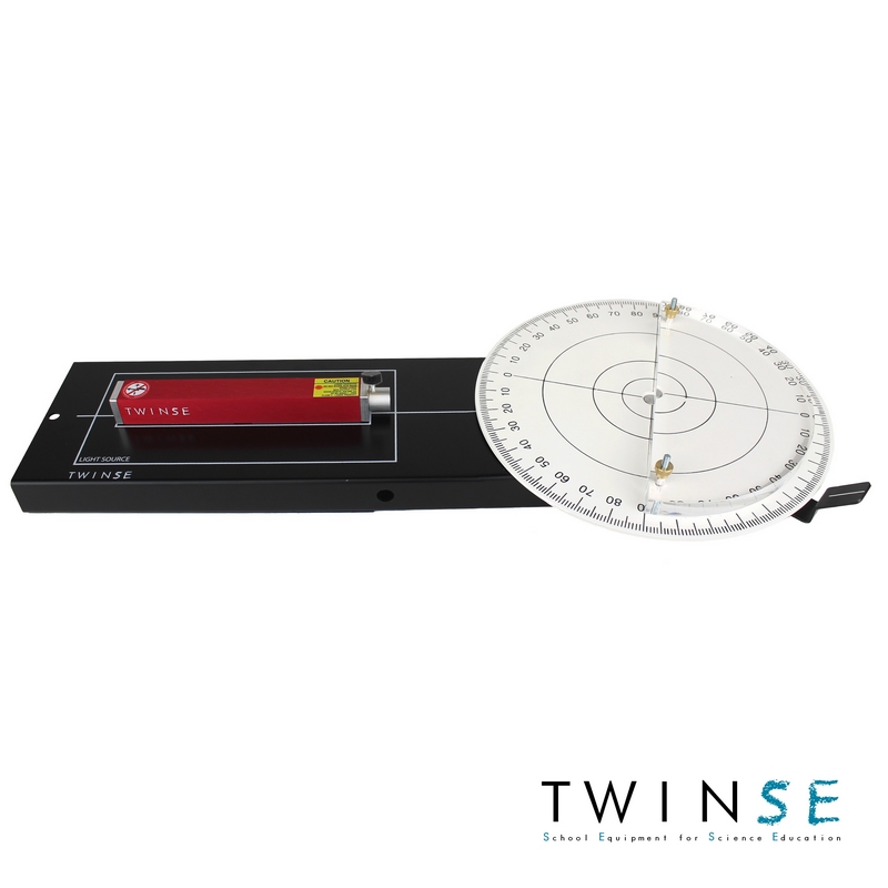 Réflexion réfraction avec un laser et la cuve demi-cylindrique / Reflection refraction with a laser and the semi-cylindrical Réflexion réfraction avec un laser et la cuve demi-cylindrique / Reflection refraction with a laser and the semi-cylindrical