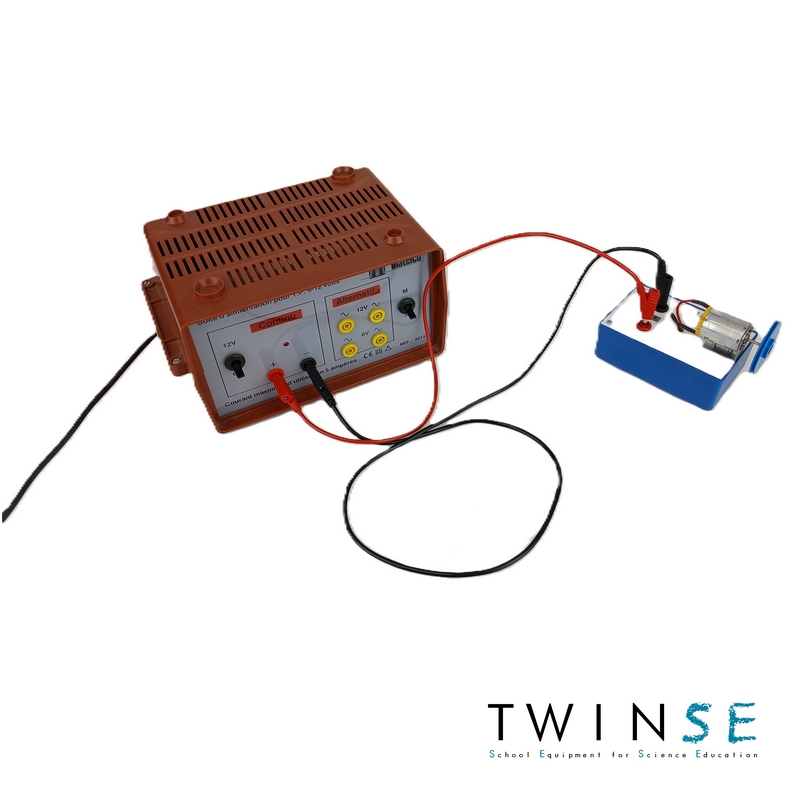 Montage avec alimentation en courant continu / Experiment with a DC power supply Montage avec alimentation en courant continu / Experiment with a DC power supply